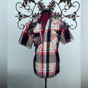 Vintage Levi's plaid button down shirt size medium